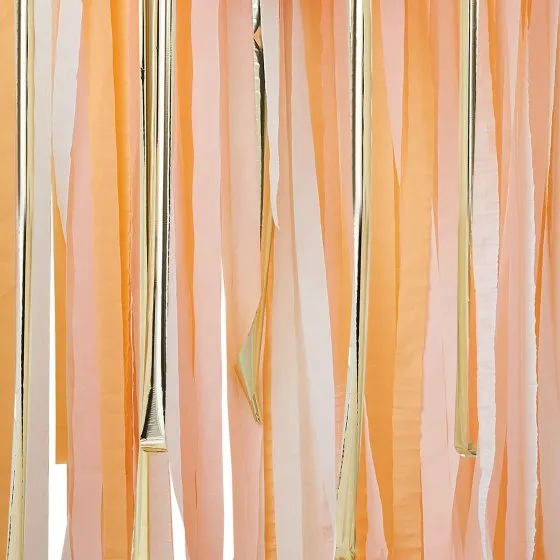 Mix It Up Peach & Gold Theme Backdrop