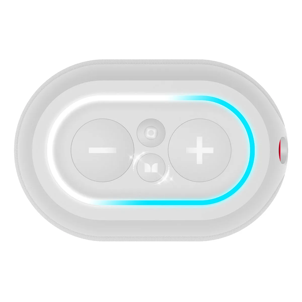 Monster DNA MAX Waterproof Bluetooth Speaker with Qi Wireless Charging Pad & Reverse USB-C Charging (White)