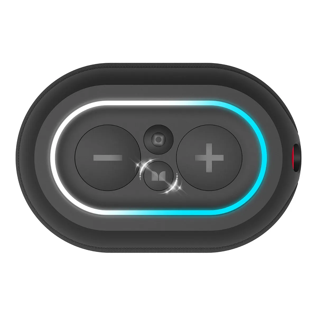 Monster DNA One Waterproof Portable Bluetooth Speaker with Omnidirectional Sound & Qi Wireless Charging Base (Black)