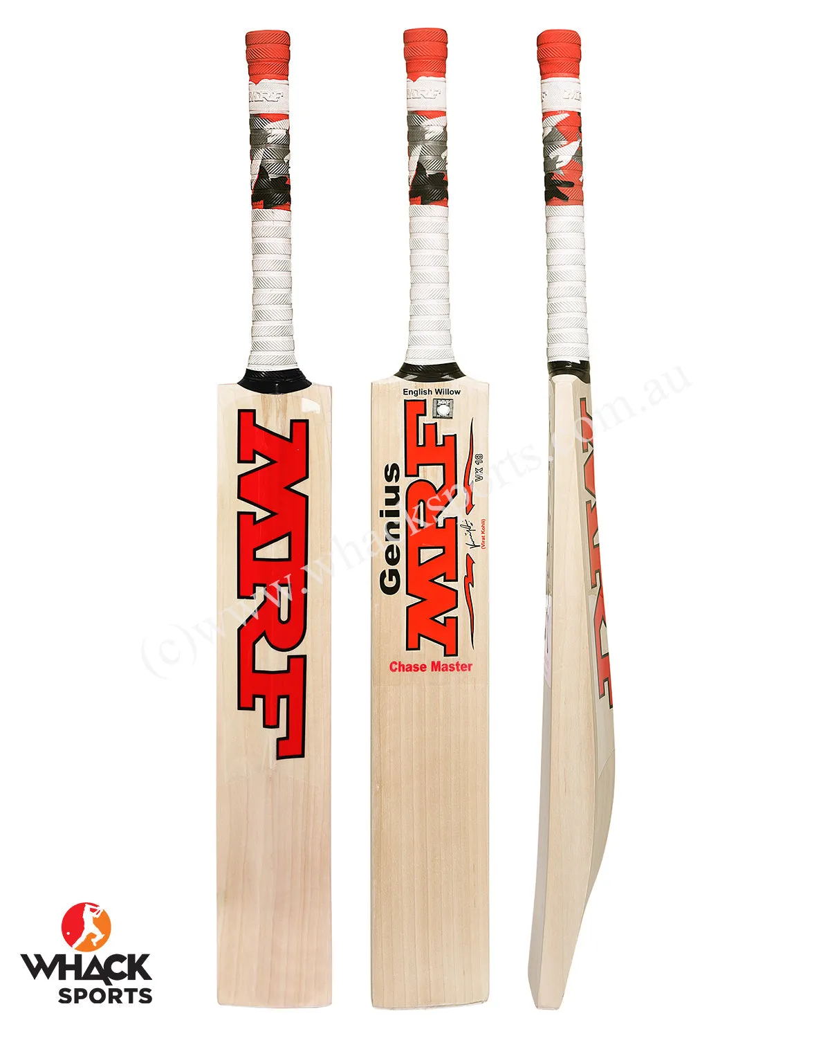 MRF Chase Master Players Grade English Willow Cricket Bat - Senior LB