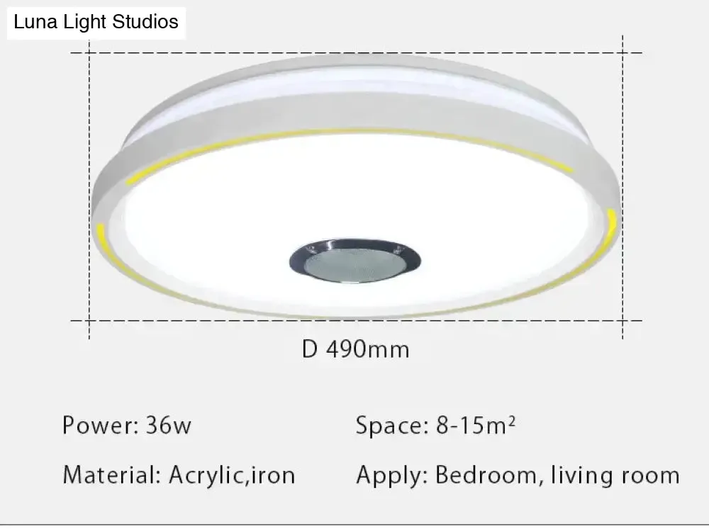 Music LED Ceiling Lights RGB APP Control Ceiling Lamp Bedroom 36W Living Room Light Lampara De Techo Ceiling Light