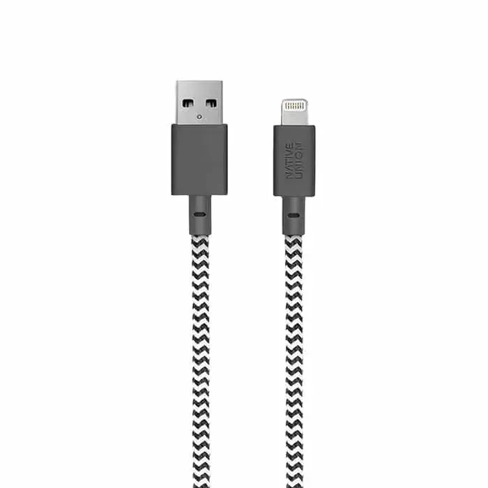 Native Union 3m Belt Cable Lightning Zebra