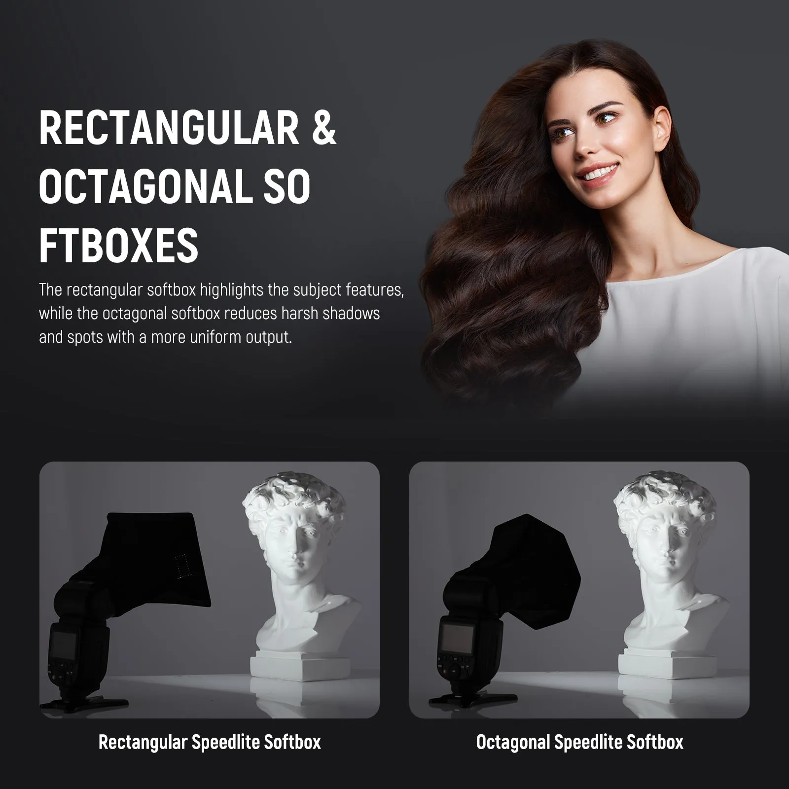 NEEWER NS2P 2 Pack Flash Diffuser Speedlight Softboxes