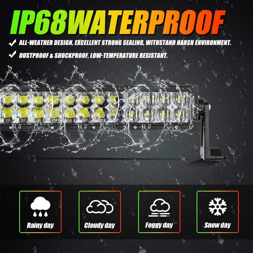 New 42 Inch V-PRO Series Curved RGBW Color Changing Off Road LED Light Bar for ATV UTV SIDE BY SIDES