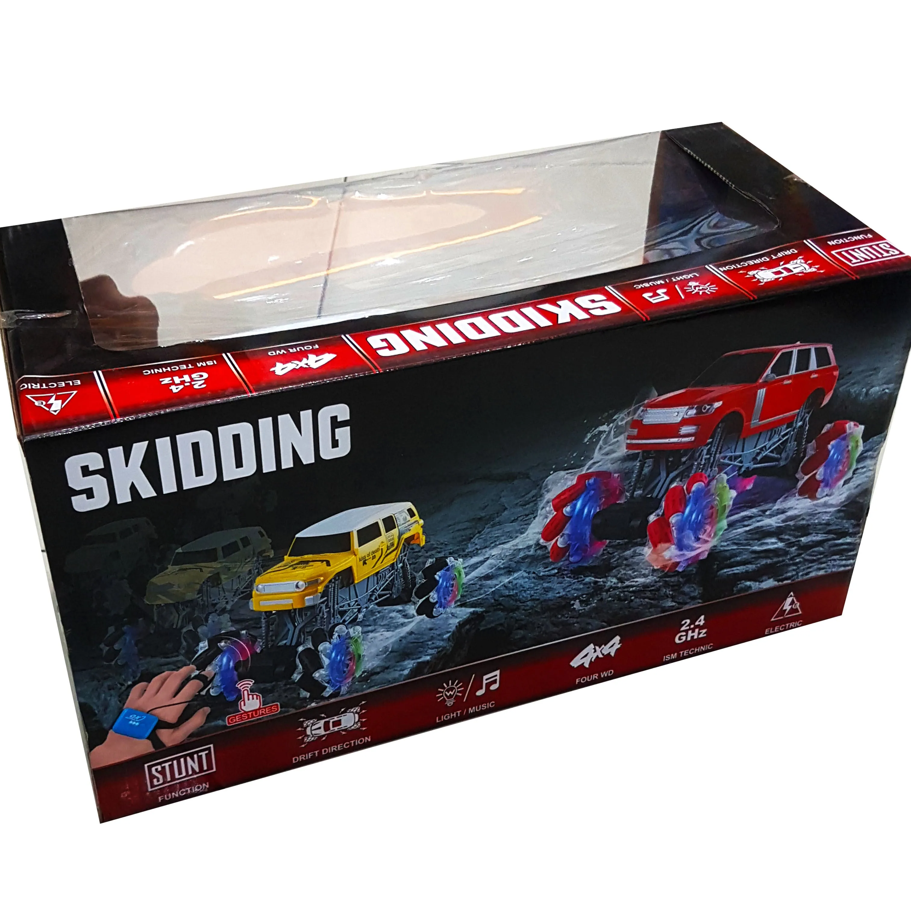 New Arrival 2023: 4x4 Remote Control Stunt Car with Lights & Music - 2.4GHz High-Speed RC Car, Perfect Boys' Toy Gift