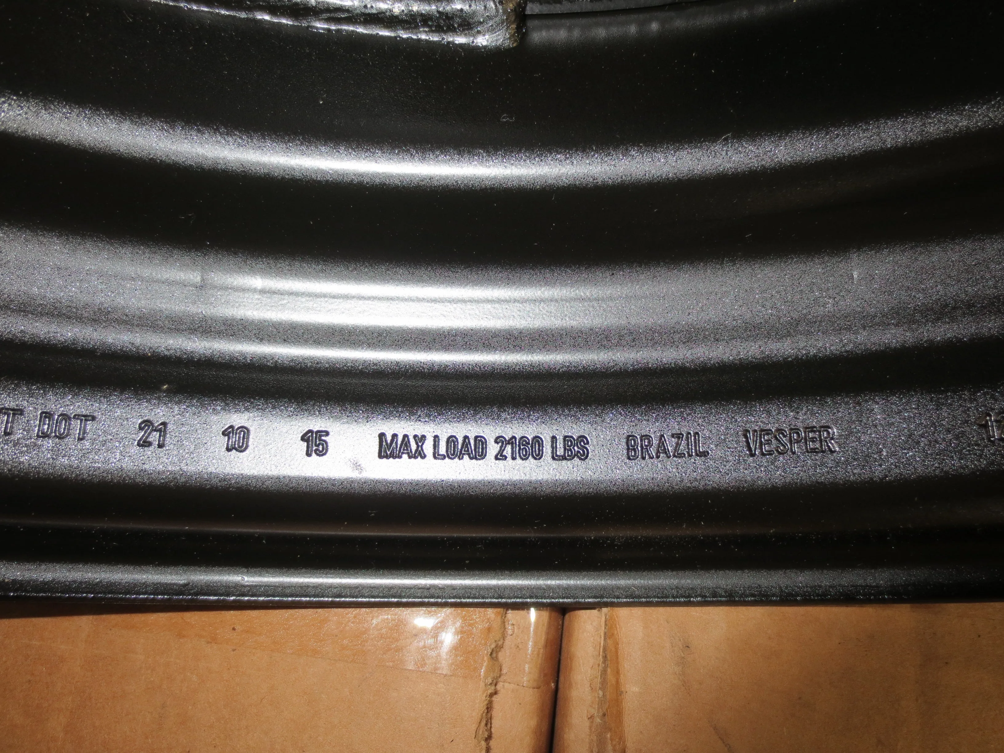 New Trailer Steel BLACK Mod 15" x 5 Wheel 5 LUG Rim 5 on 4.5" Bolt Pattern 2160#