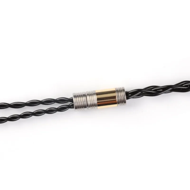 NICEHCK BlackCat In Ear Monitor IEM Cable, Zinc Copper Alloy Oil Soak Material, 3.5mm Plug MMCX Upgrade Cable, Detachable Metal Connector, Hi-fi Audio, Headphones Sound Quality Improvement, Earphone Replacement Cables