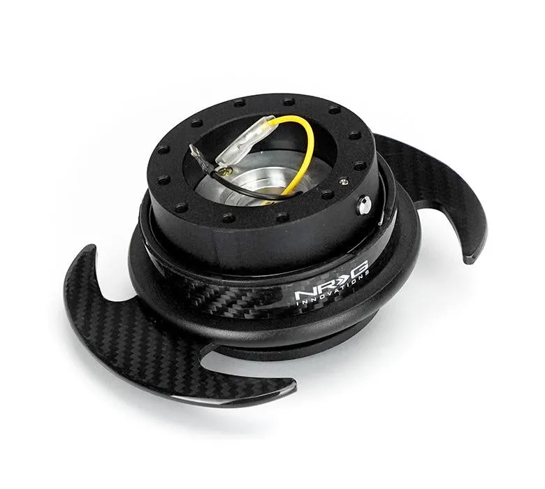 NRG Quick Release 3.0 (Black/Neochrome/Gold/Carbon Fiber) w/ Handles