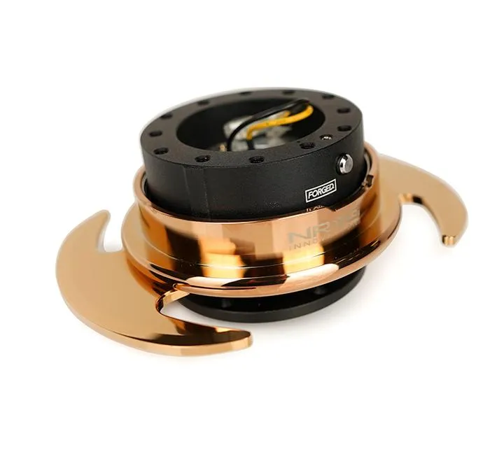 NRG Quick Release 3.0 (Black/Neochrome/Gold/Carbon Fiber) w/ Handles