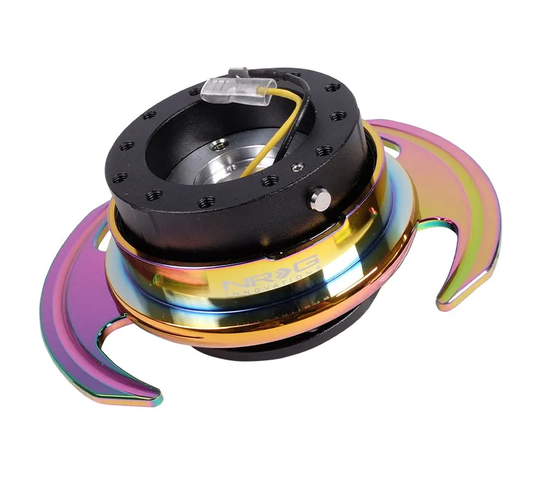 NRG Quick Release 3.0 (Black/Neochrome/Gold/Carbon Fiber) w/ Handles