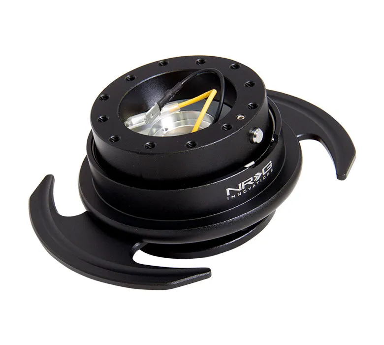 NRG Quick Release 3.0 (Black/Neochrome/Gold/Carbon Fiber) w/ Handles