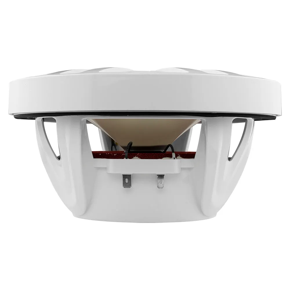 NXL 8" 2-Way Coaxial Marine Speaker With LED RGB Lights 125 Watts Rms 4-Ohm - White
