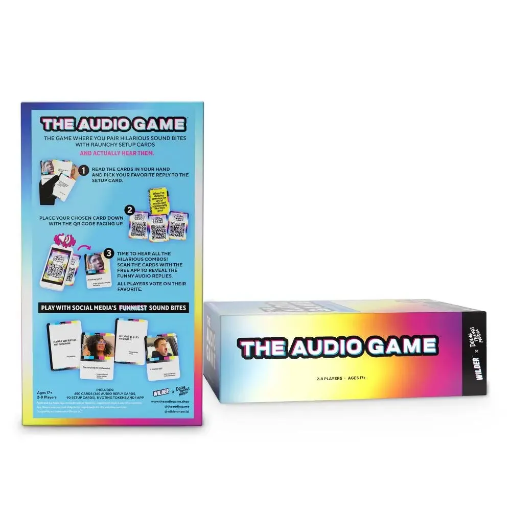 Open Box - The Audio Game Card Game Social Media Sound Bites Viral Memes App Required