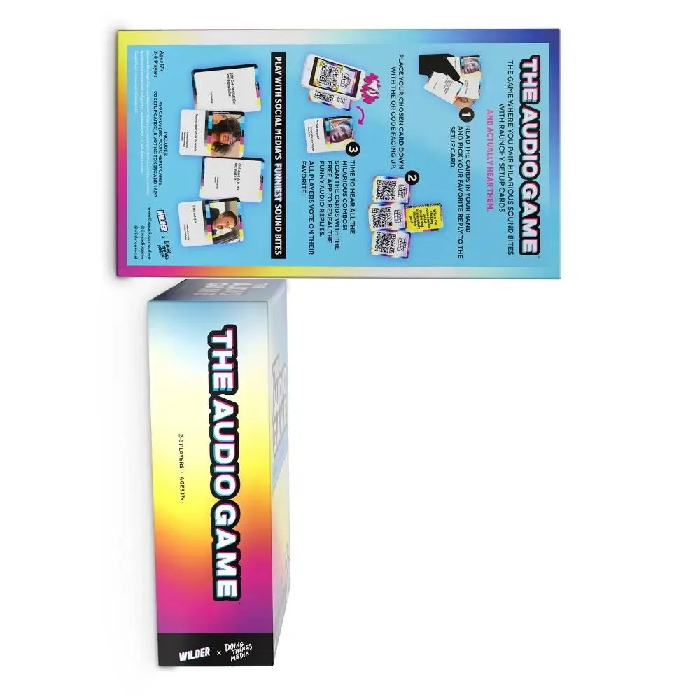 Open Box - The Audio Game Card Game Social Media Sound Bites Viral Memes App Required