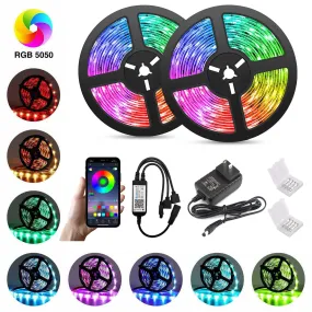 Outdoor 5050 RGB LED Strip with Bluetooth (32.8ft)