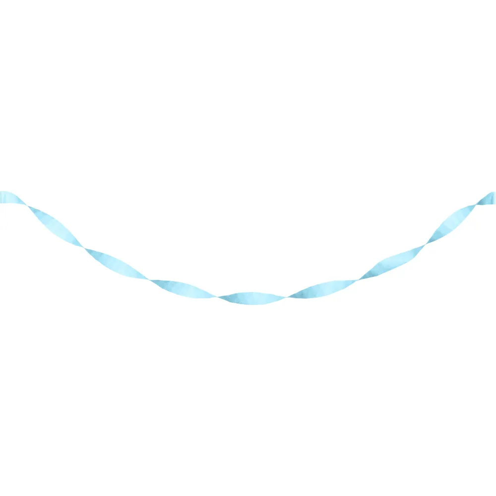 Pastel Blue Crepe Paper Streamer 81ft  | 1ct