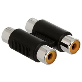 Plug Audio Video Cable Wire 2 x RCA Female to Female Connector Coupler Jack Adapter