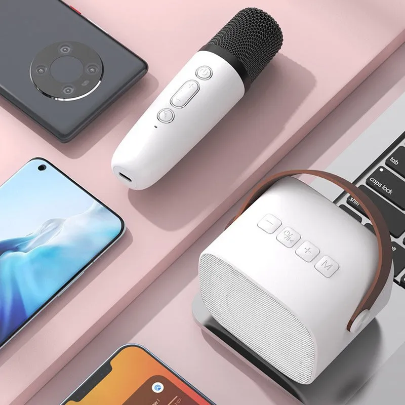 Portable Karaoke Speaker Machine with 6 Sound Effects- USB Charging