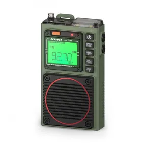 Raddy RF75A Shortwave Radio | Bluetooth 5.0 APP Control | FM AM VHF SW WB | Type-C Charging | SOS Flashlight