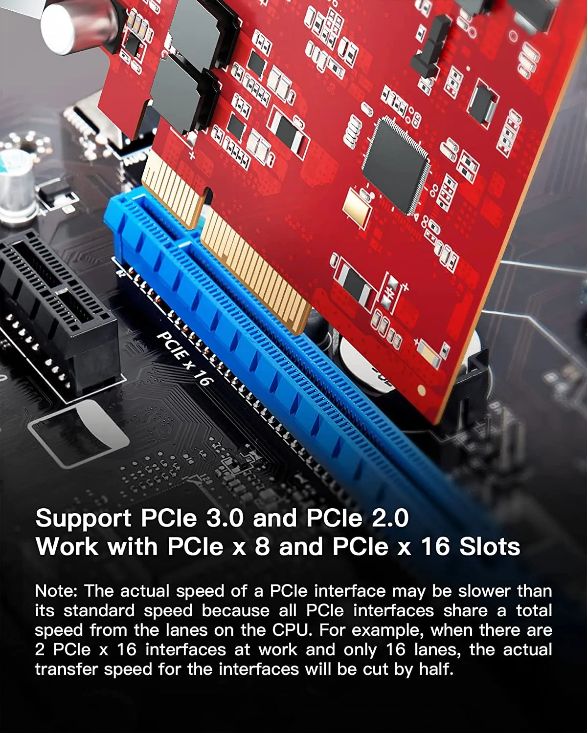 RedComets U22 USB 3.2 Gen 2 PCIe Card with 20Gbps Bandwidth, KU8211