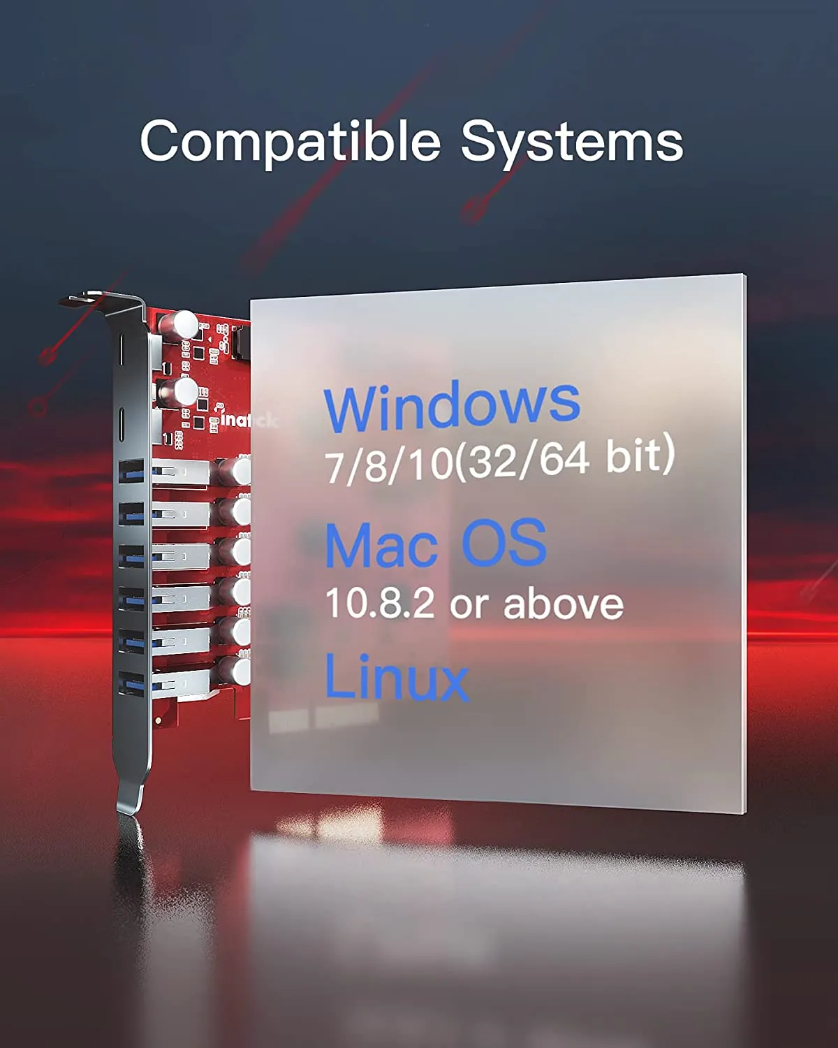 RedComets U22 USB 3.2 Gen 2 PCIe Card with 20Gbps Bandwidth, KU8211