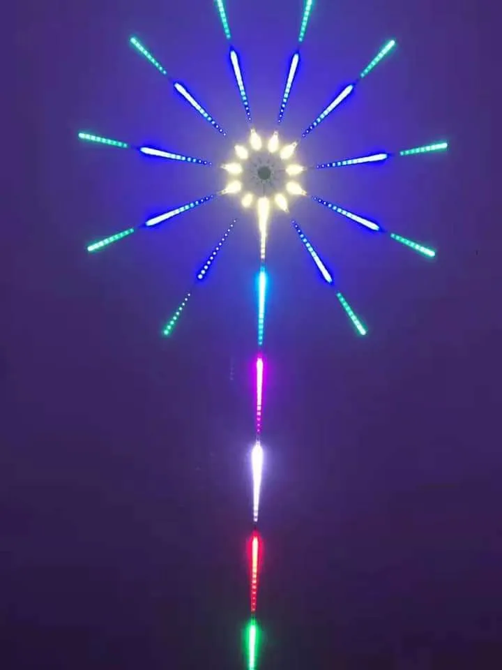 RGB Firework Led Music Light Strip with Remote and App Control