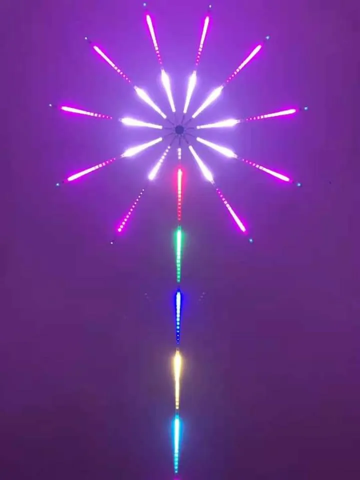 RGB Firework Led Music Light Strip with Remote and App Control