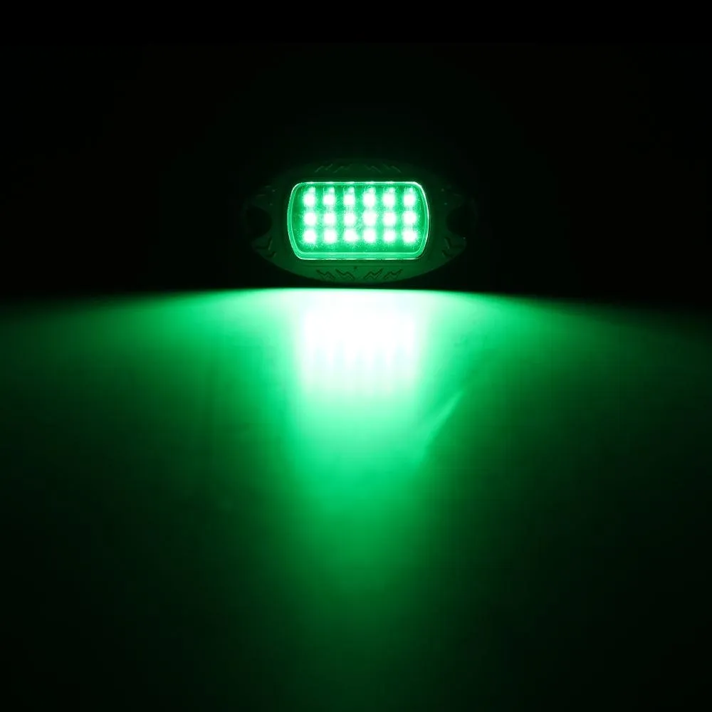 RGB LED Rock Lights Kit with Bluetooth APP & Wireless Remote Control, Multicolor Neon Underglow Lights with Brake Light Function for ATV UTV