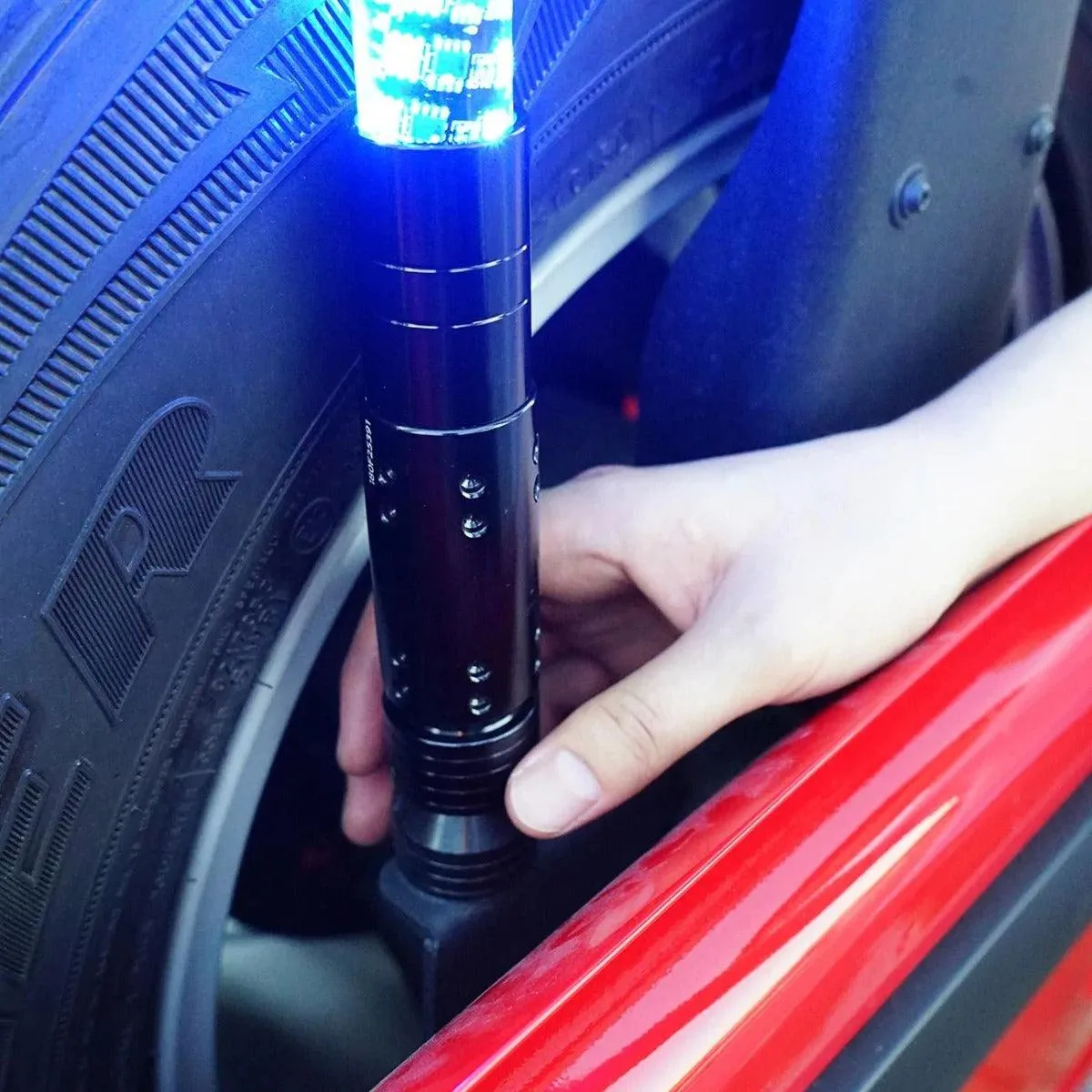 RGB LED Whip Light Rotating Color Changing Flag Pole With Bluetooh Controlled