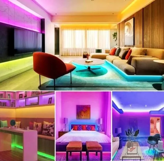 RGB Light Strip Kit - Music Sync Color Changing Lights for Room Party