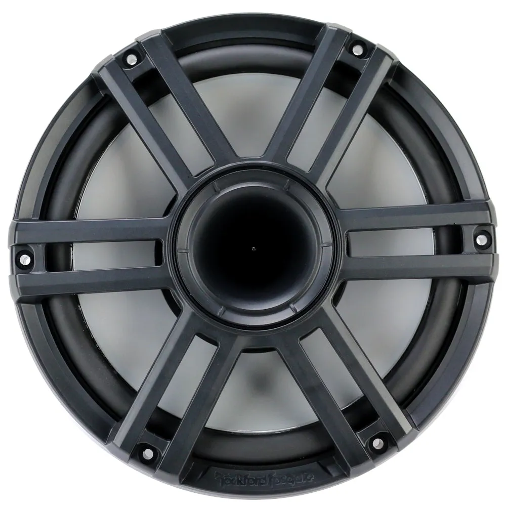 Rockford Fosgate M2-10HB 10" 2-Way Marine Audio Coaxial Horn Speakers w/ RGB LED - Black