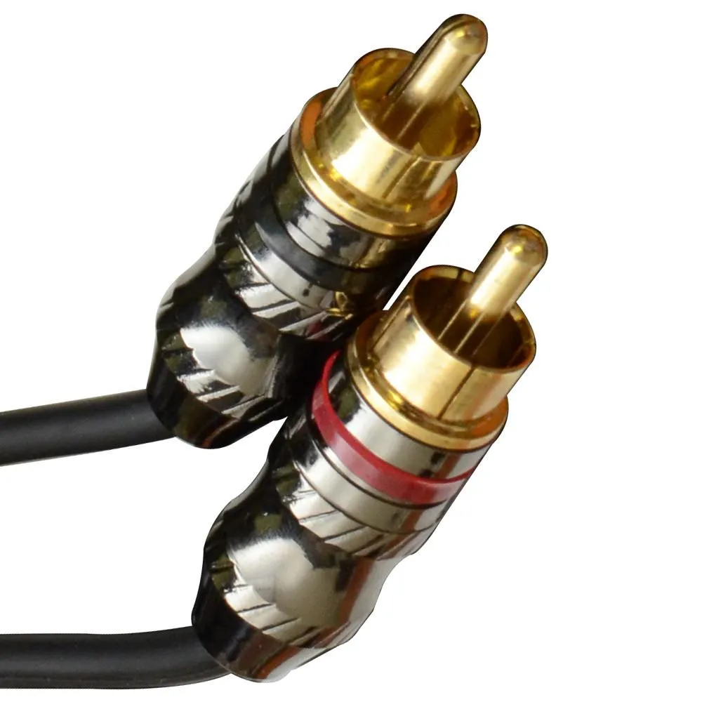 SA-iEMRCAM25 - Male 1/8" to Dual Male RCA Patch Cable - 25 Feet