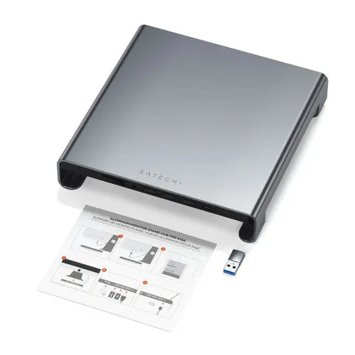 Satechi Type-C Aluminum Monitor Stand Hub for iMac