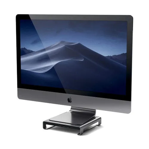 Satechi Type-C Aluminum Monitor Stand Hub for iMac