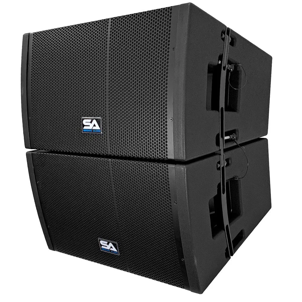 SAXLP-12P-PKG1 - Four Passive 12 Inch Line Array Speakers with Dual Compression Drivers