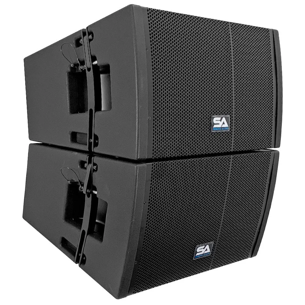 SAXLP-12P-PKG1 - Four Passive 12 Inch Line Array Speakers with Dual Compression Drivers