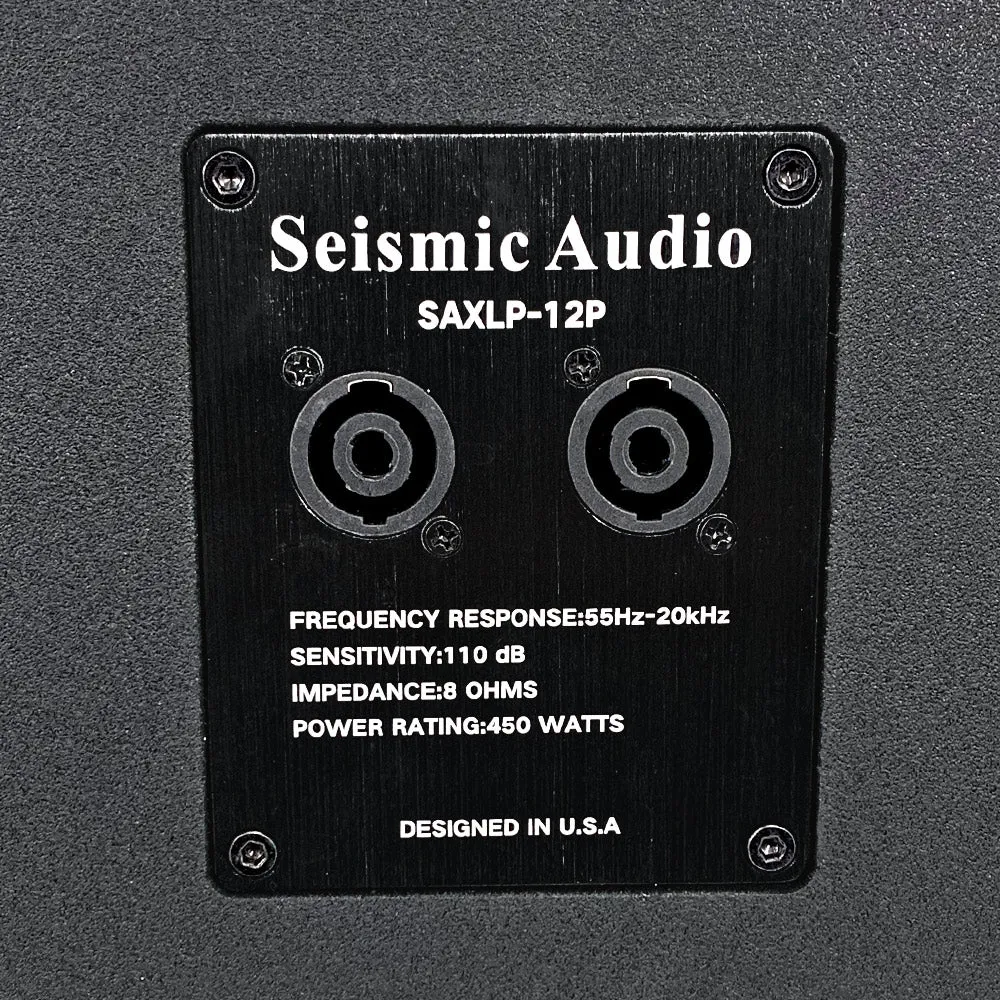 SAXLP-12P-PKG1 - Four Passive 12 Inch Line Array Speakers with Dual Compression Drivers
