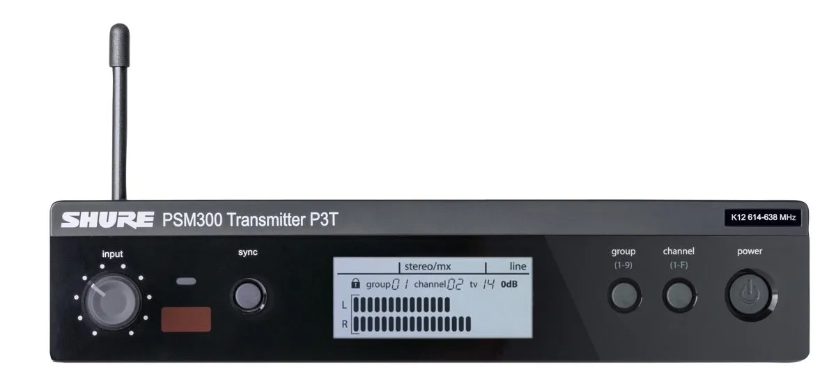 Shure PSM300 P3TR112GR Wireless In-ear Monitor System - G20 Band