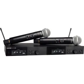 Shure SLXD24D/B58-G58 Digital Wireless Dual Handheld Microphone System - G58 Band