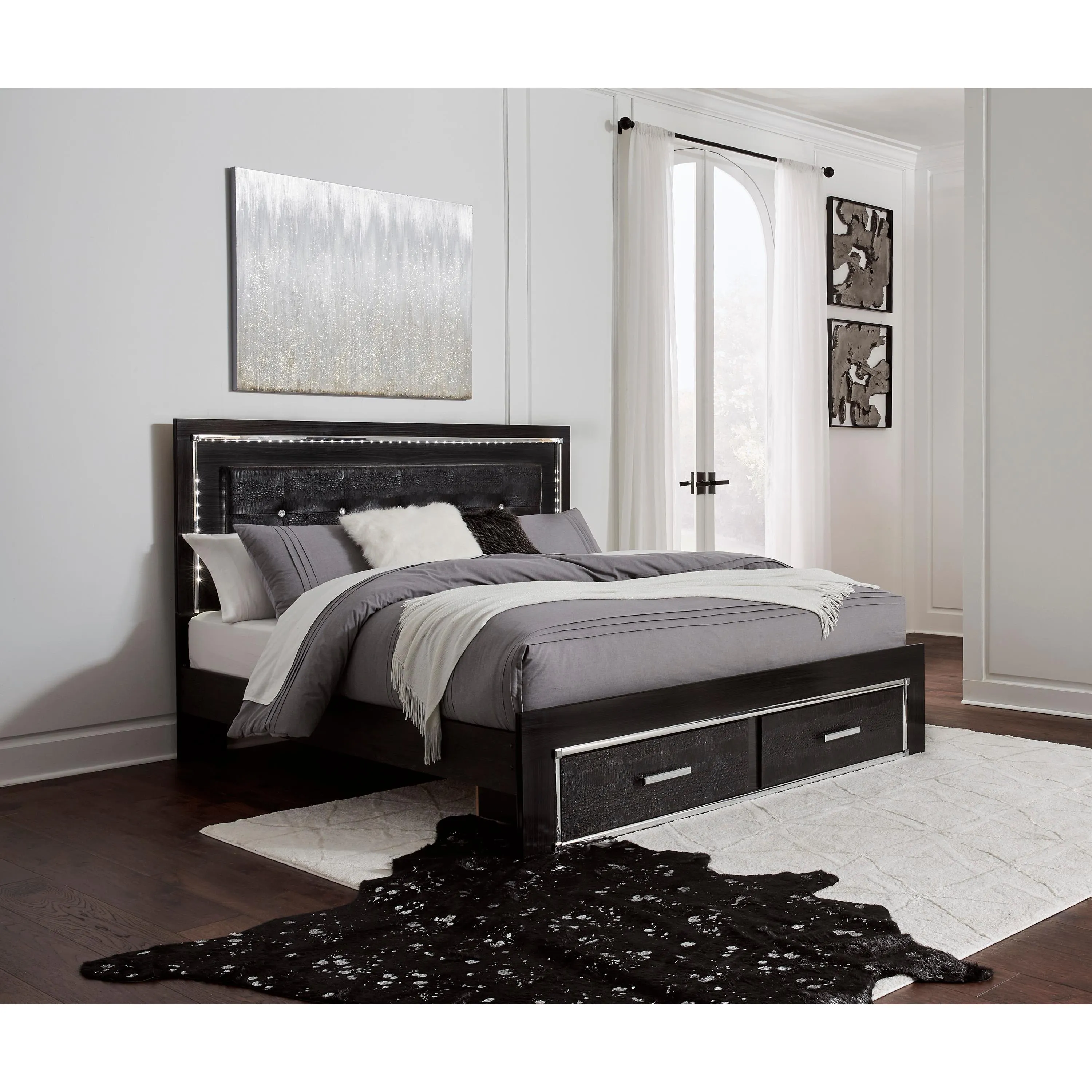 Signature Design by Ashley Kaydell B1420 8 pc King Panel Storage Bedroom Set