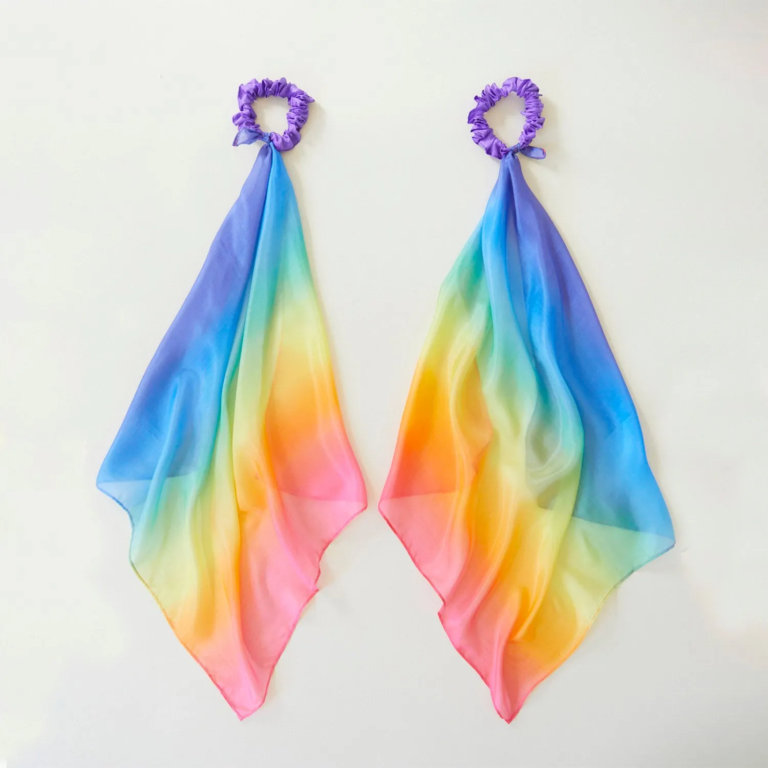 Silk Wrist Streamers - Rainbow