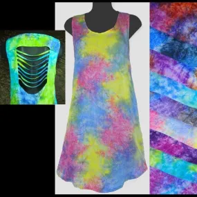 Splash Tie-Dye Shred Long Top