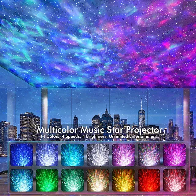 Star Projector Bluetooth Speaker LED Night Light