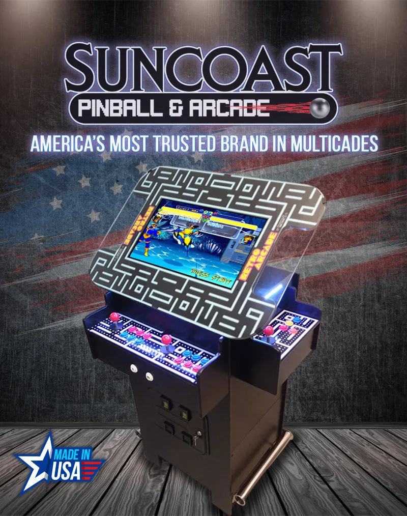 Suncoast Arcade Premium 3 Sided Pub Height Cocktail Arcade Machine - 3516 Games