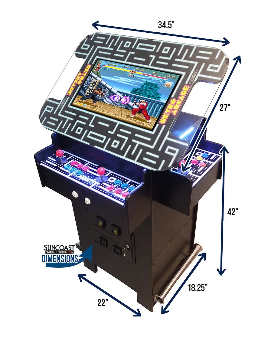 Suncoast Arcade Premium 3 Sided Pub Height Cocktail Arcade Machine - 3516 Games