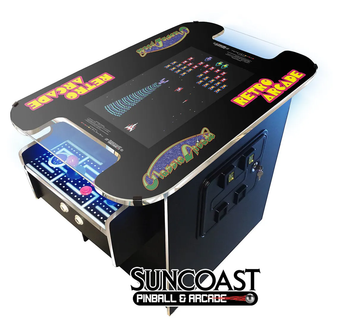 Suncoast Arcade Premium XL Cocktail Arcade - 60 Games - 24" Screen