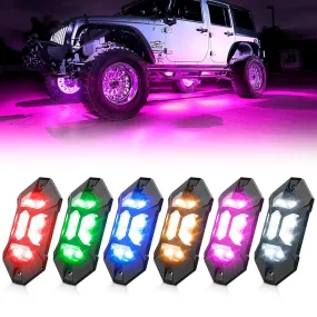 SUPAREE RGB-W LED Rock Lights with Phone APP and Remote Control