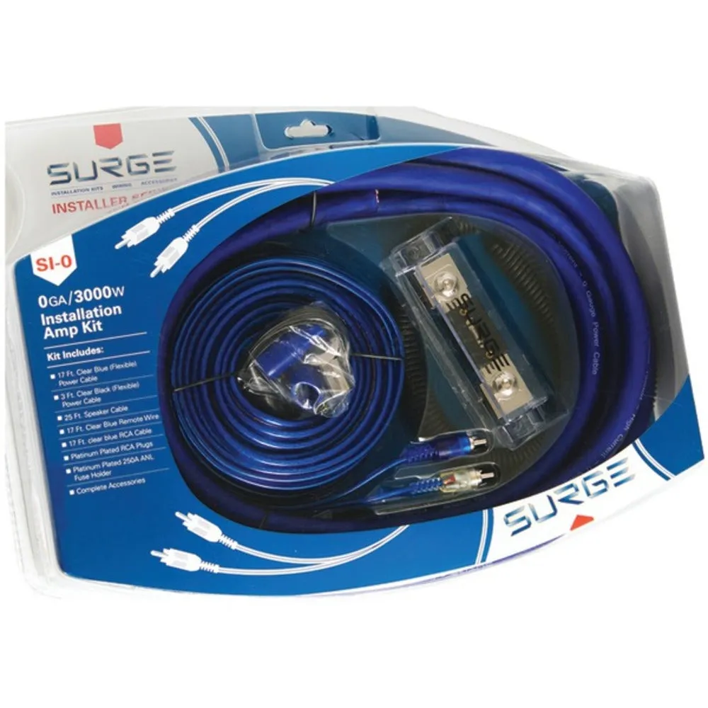 Surge SI-0 Installer Series Amp Installation Kit (0 Gauge, 3,000 Watts)