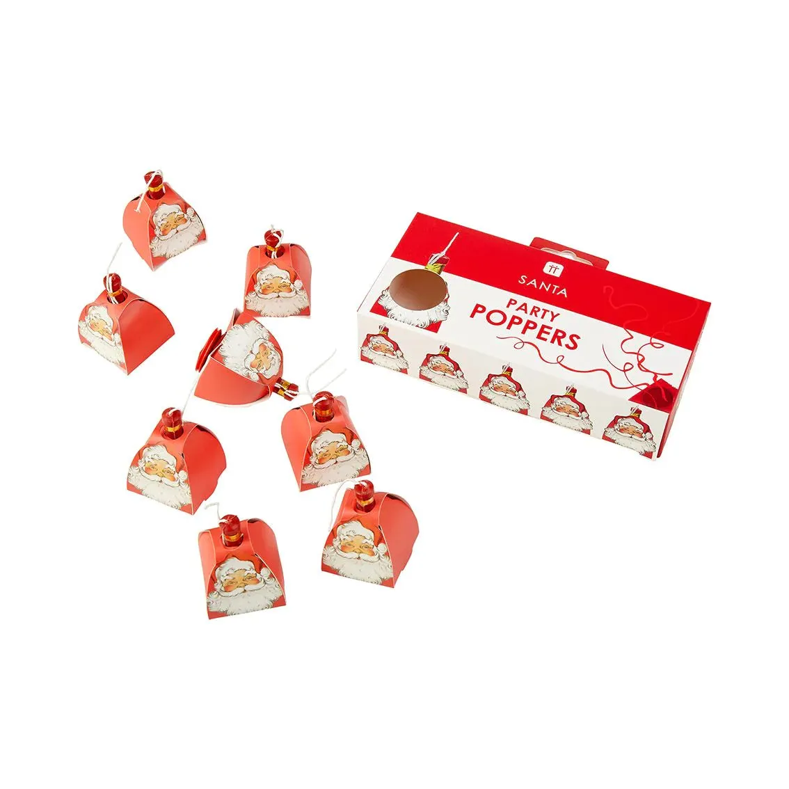 Talking Tables Botanical Santa Poppers 8-Pack