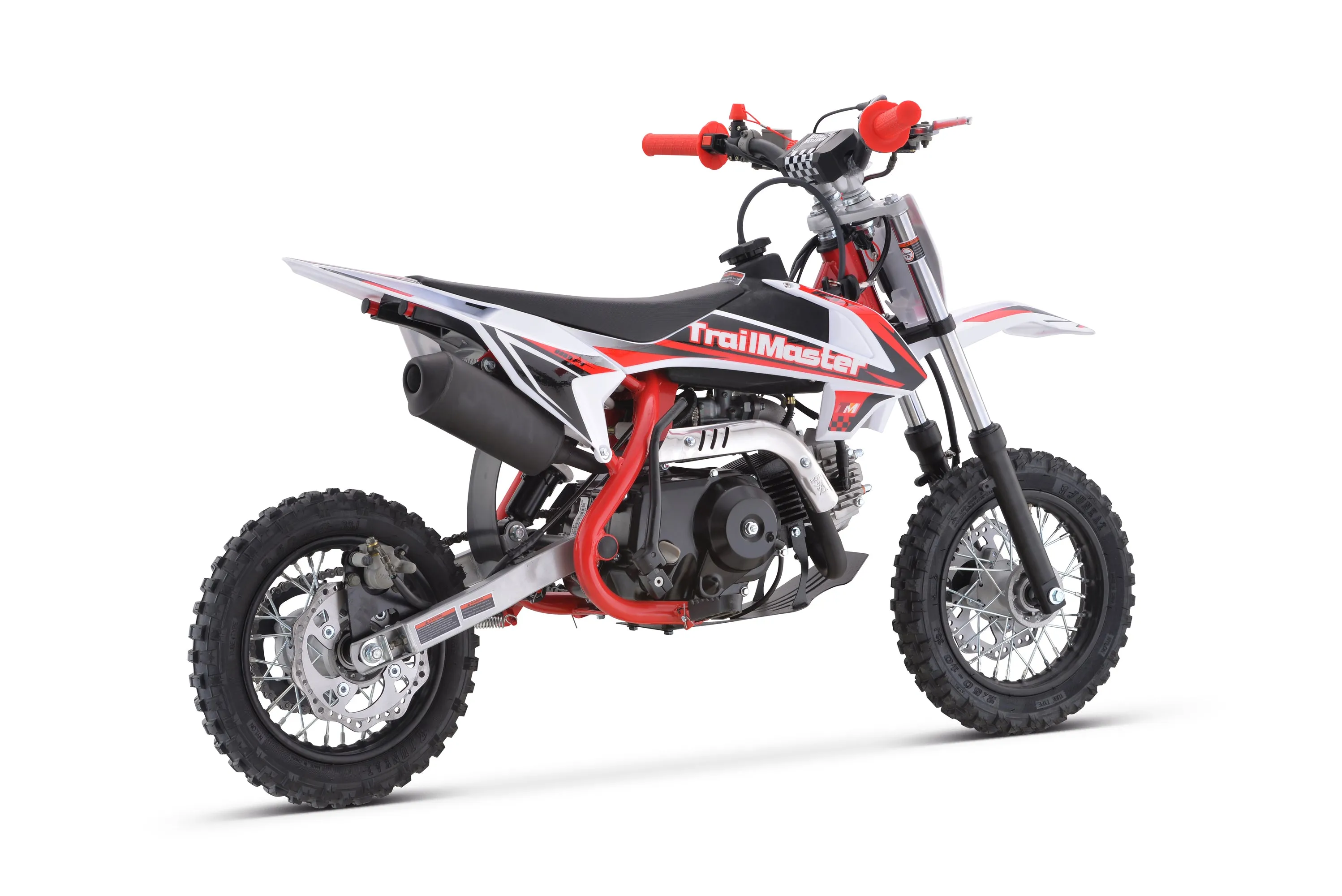 Trailmaster TM10 Dirt Bike,Kick start, Semi Automatic 4 speed , 24.41 inch seat height , 10 inch rims
